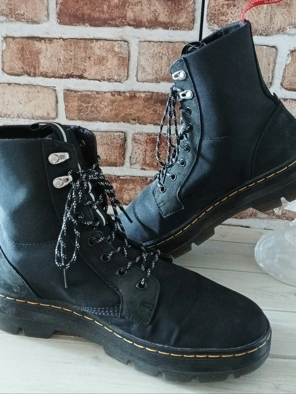 Dr. Marten HERSHEL Combs II Men's Blk Tactical Canvas Combat Boots Shoe Size 11